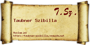 Taubner Szibilla névjegykártya